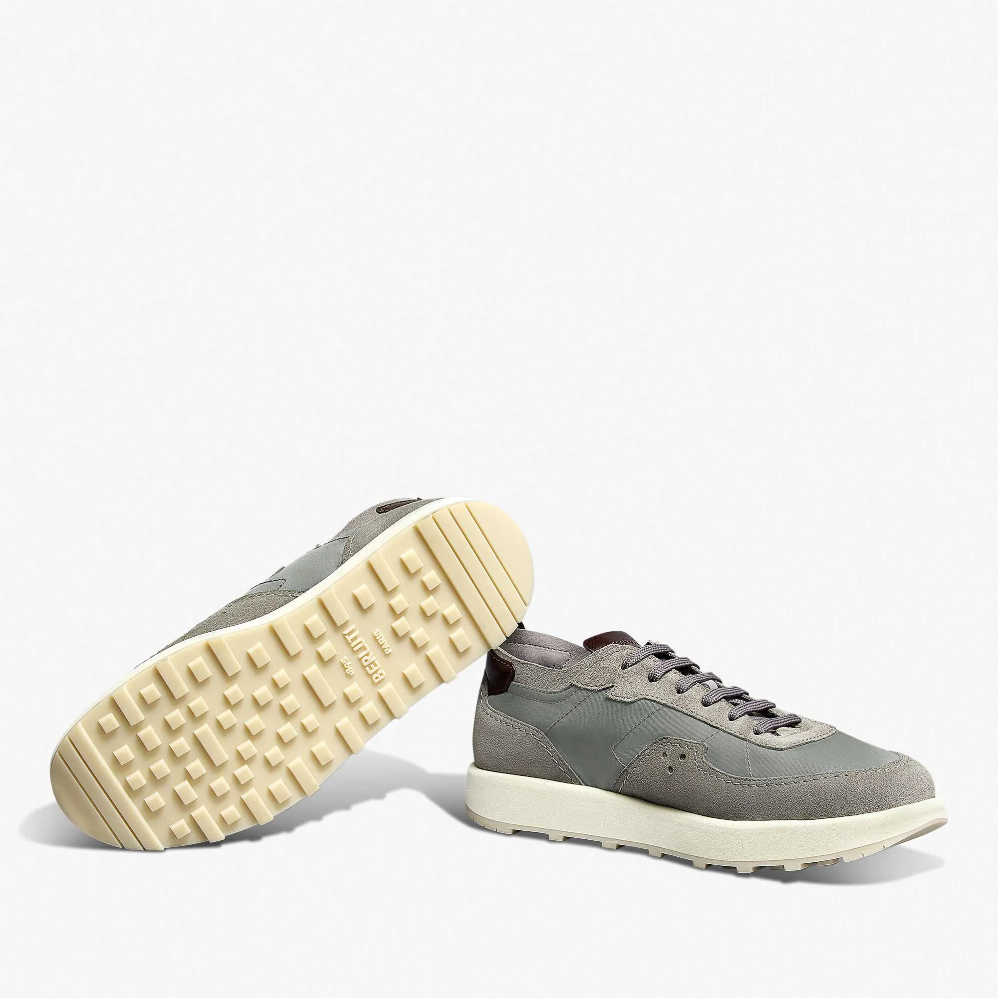 Light Track Suede Calf Leather and Nylon Sneaker