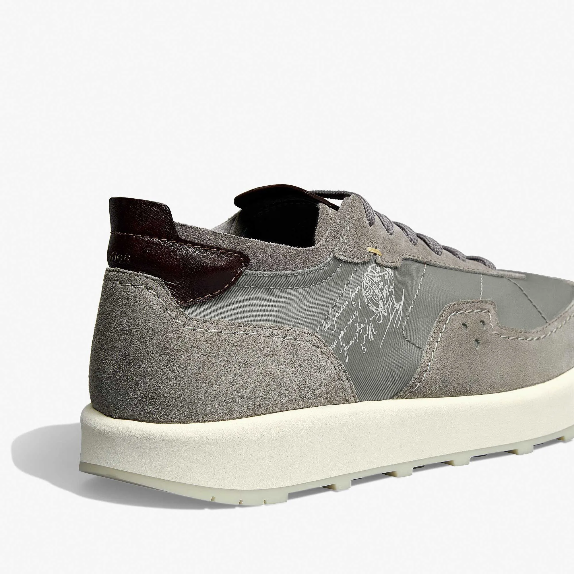 Light Track Suede Calf Leather and Nylon Sneaker