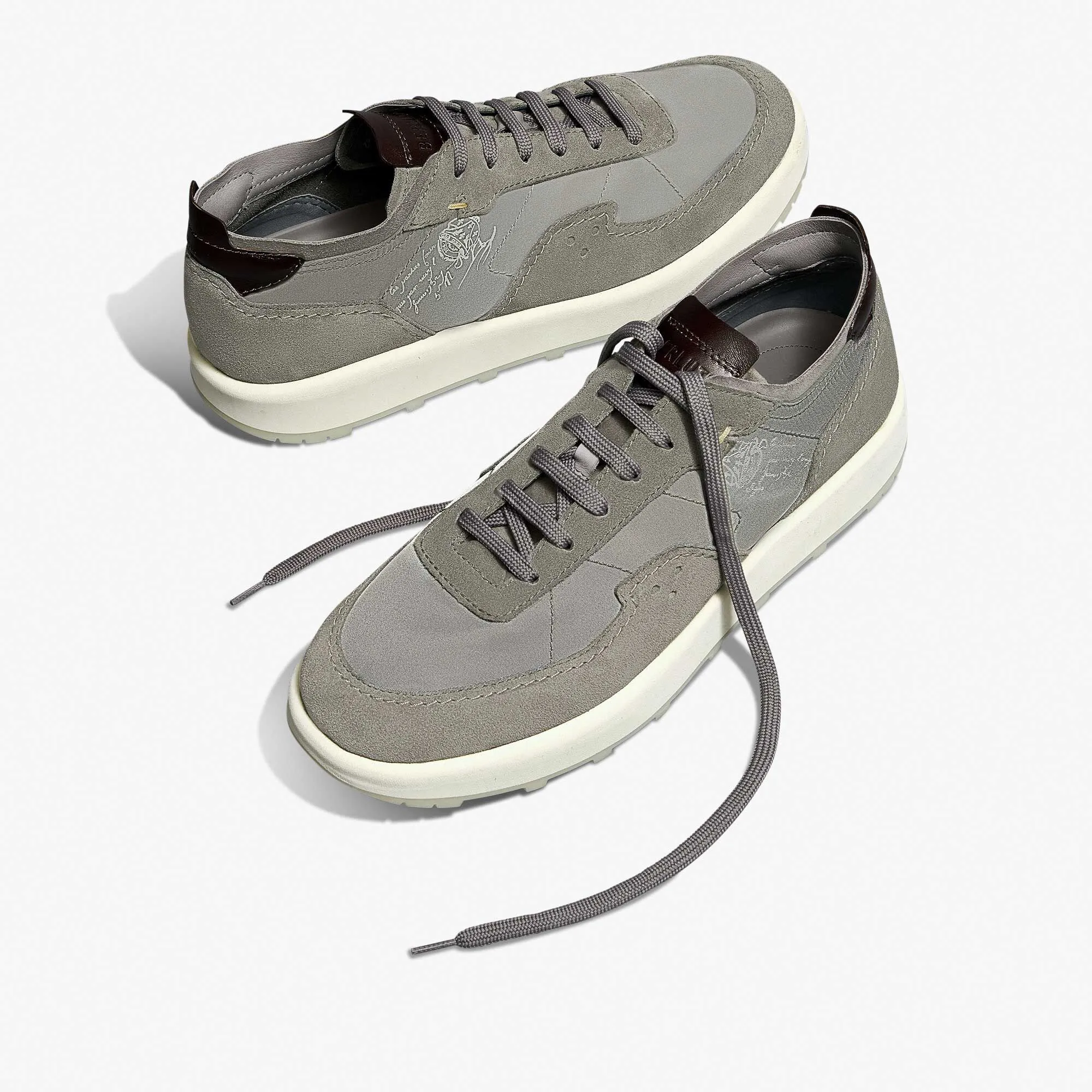 Light Track Suede Calf Leather and Nylon Sneaker