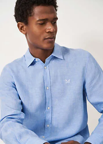 Long Sleeve Linen Shirt by Crew Clothing Company | Look Again