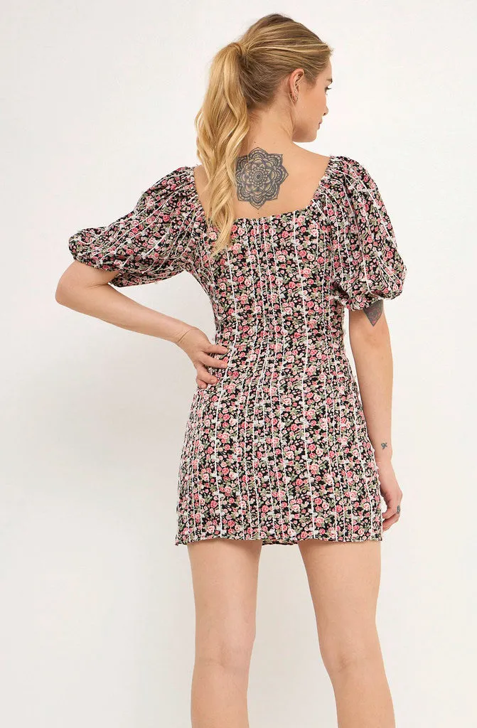 LOVE YOU MEAN IT FLORAL DRESS