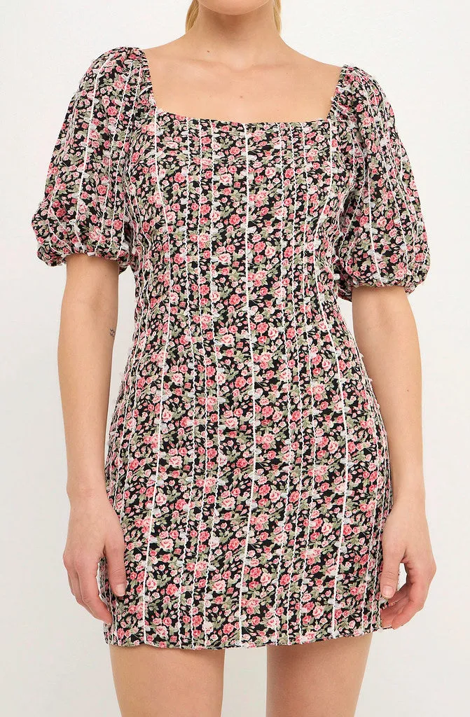 LOVE YOU MEAN IT FLORAL DRESS