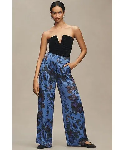 Maeve Printed Pull-On Pants