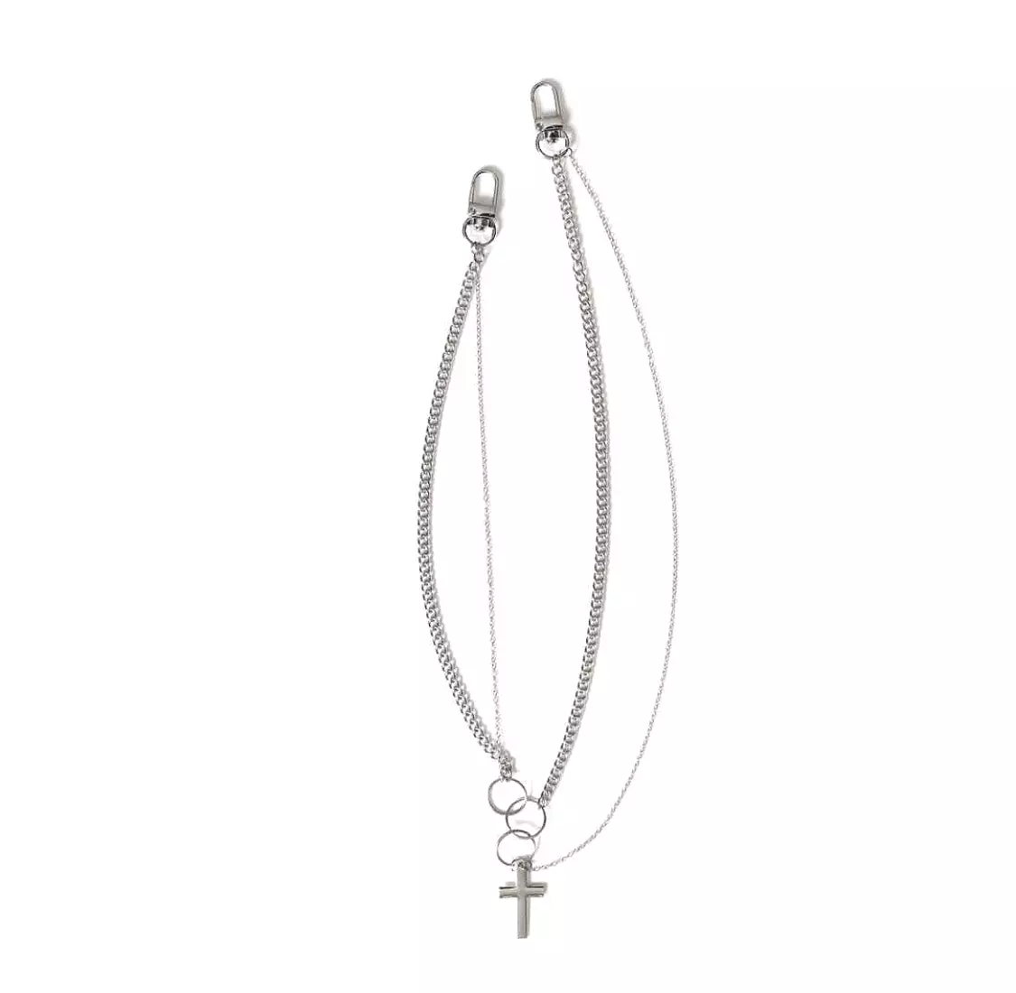 MAISON EMERALD : Ring cross necklace