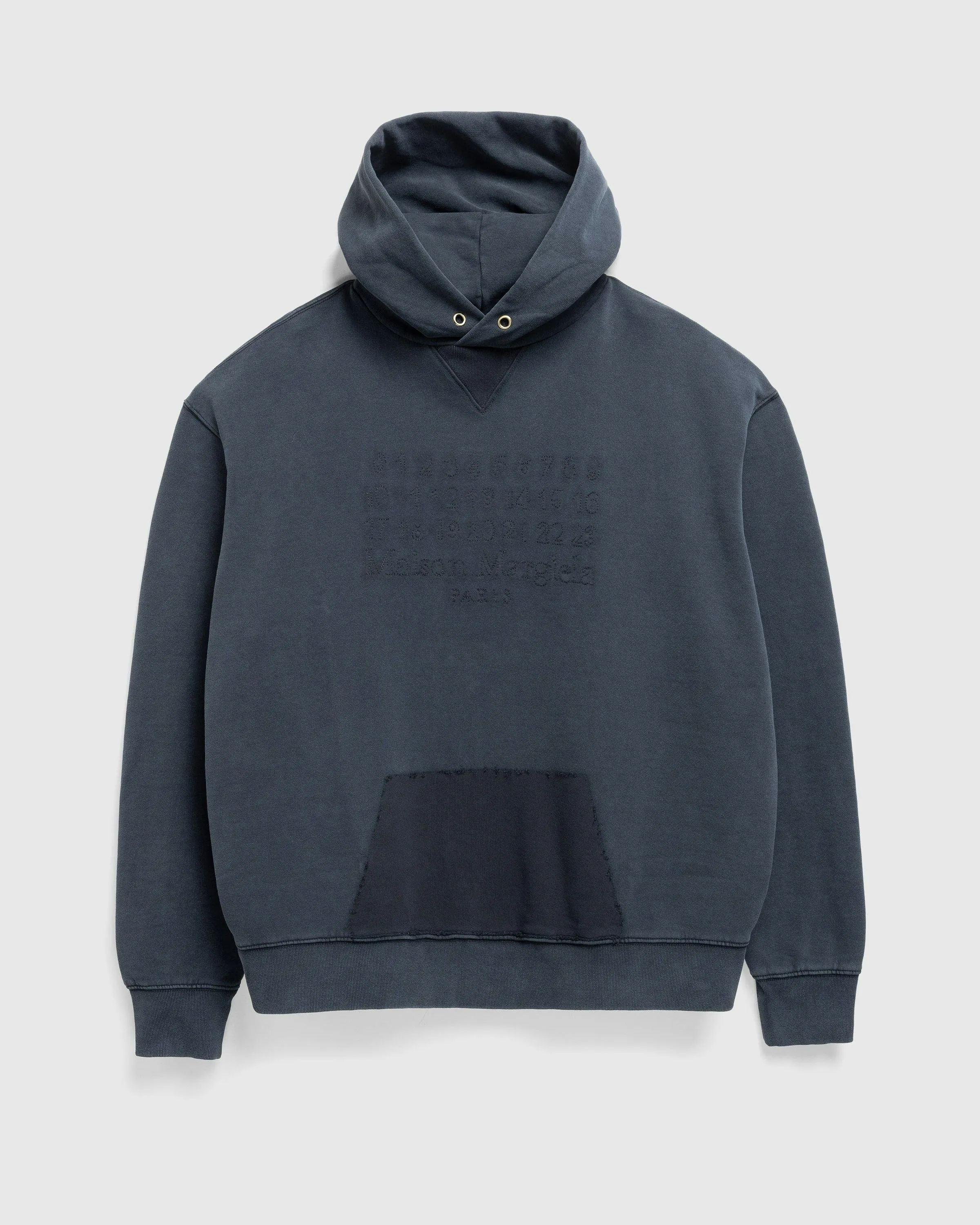 Maison Margiela – Logo Hoodie Washed Black | Highsnobiety Shop