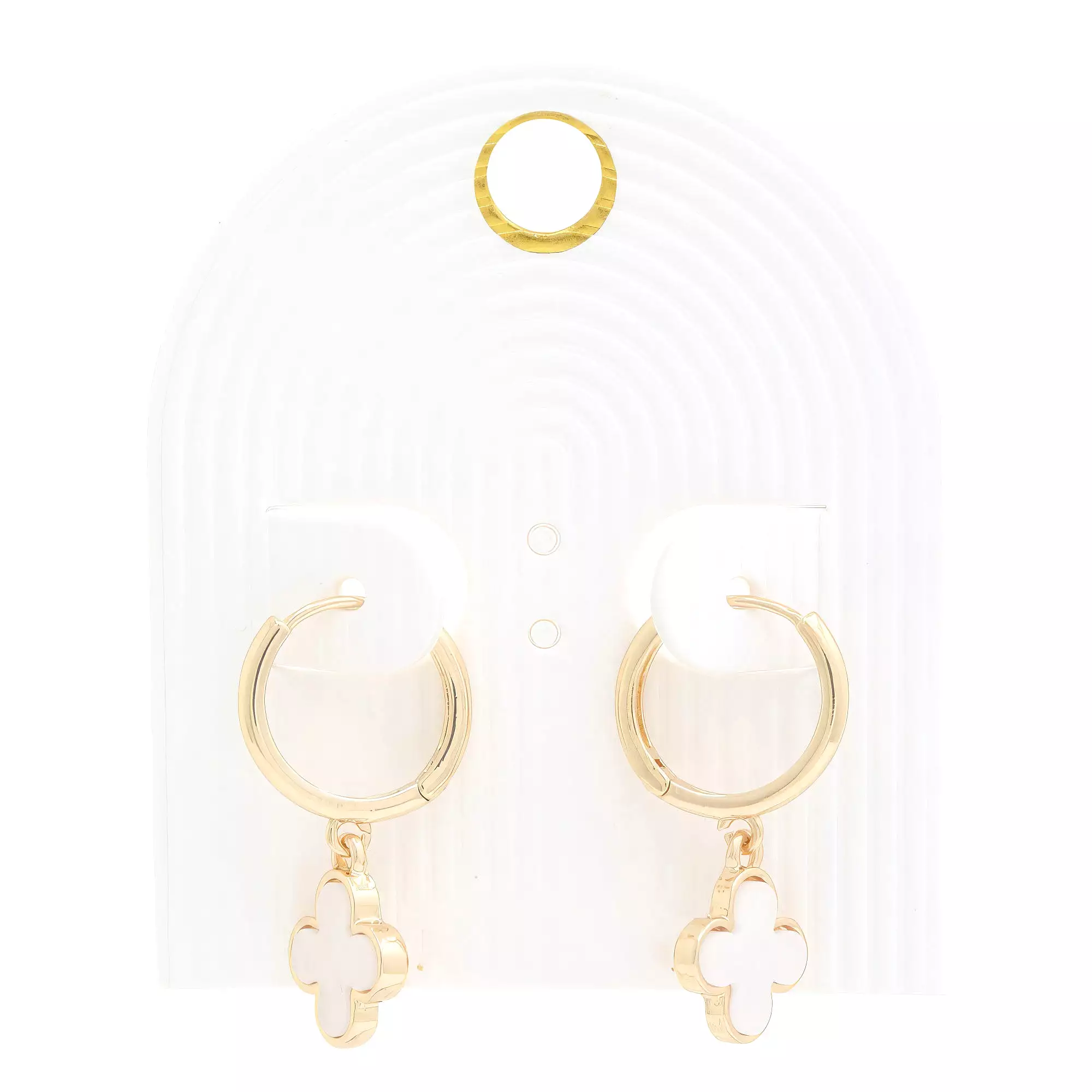 Moroccan Shape Hoop Earring