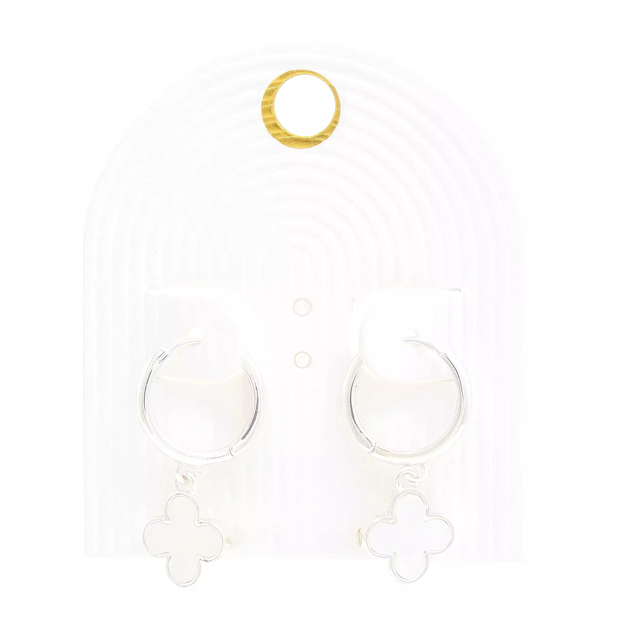 Moroccan Shape Hoop Earring