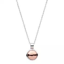 NAJO Rosy Glow Necklace Sterling Silver and Rose gold