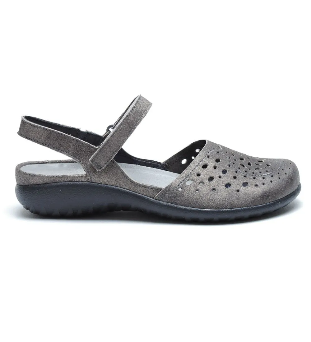 NAOT Womens Arataki Sandal- Gray Shimmer