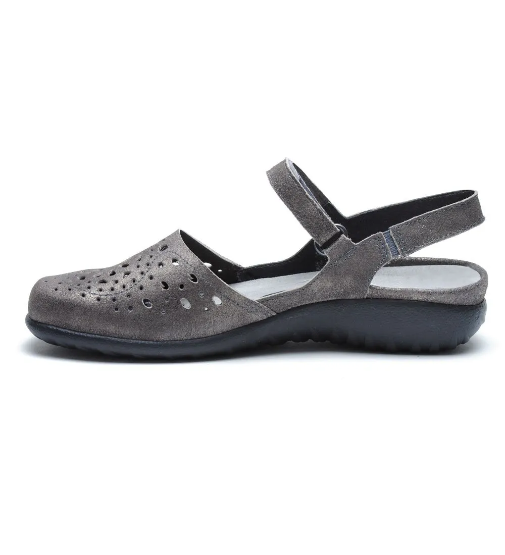 NAOT Womens Arataki Sandal- Gray Shimmer