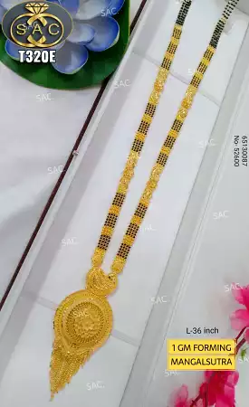 Narayani  , One Gram Gold Forming Mangalsutra For Women-KARTI001MSC