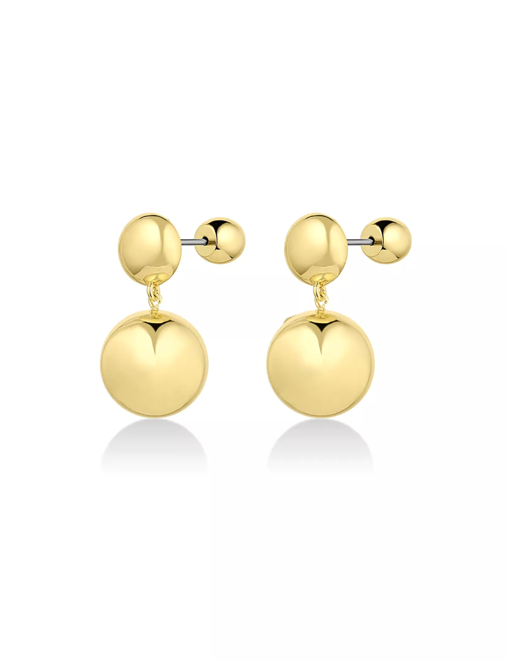 Newport Drop Earrings, Gold Plated