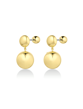 Newport Drop Earrings, Gold Plated