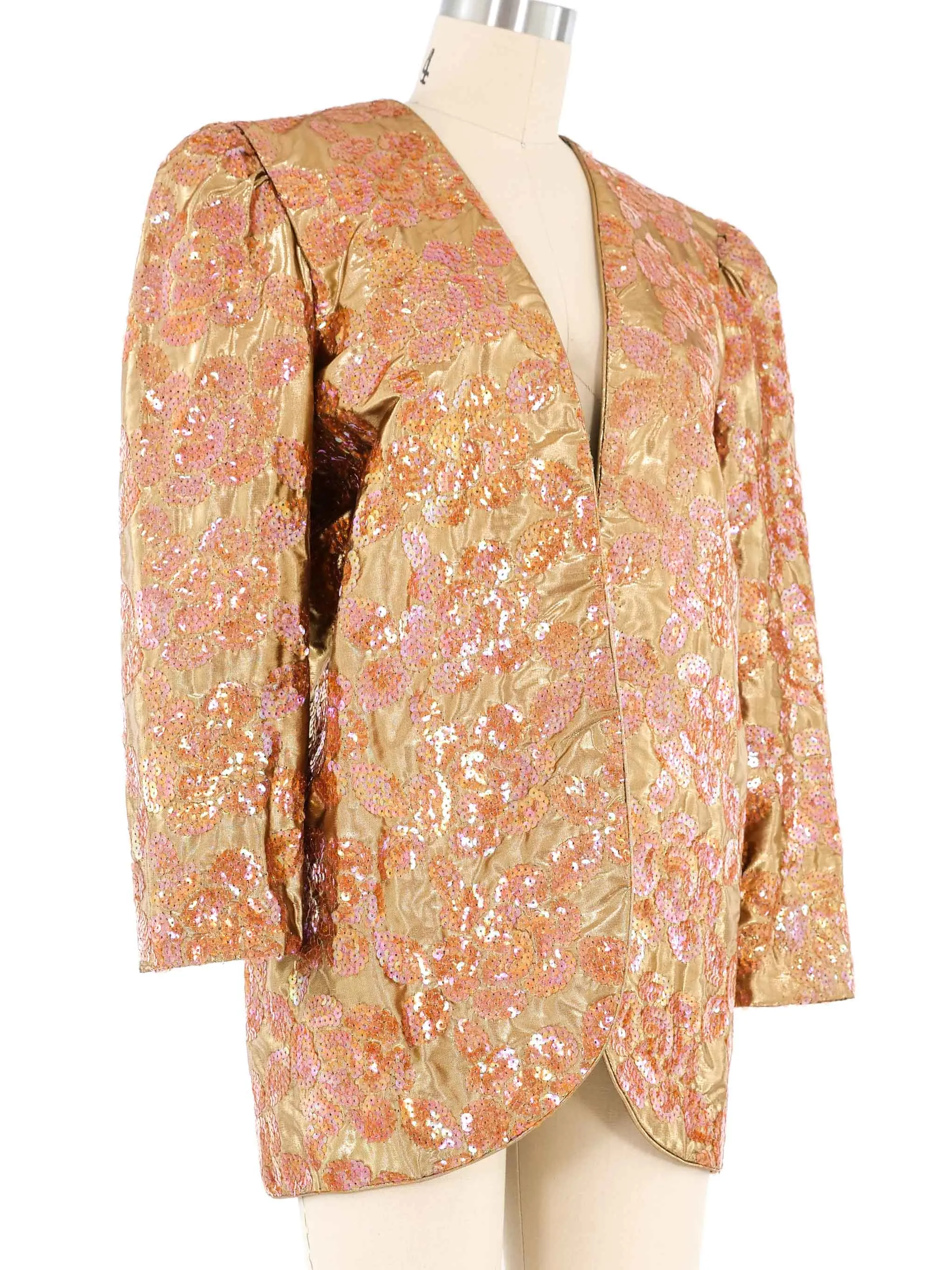 Nolan Miller Metallic Sequin Jacket