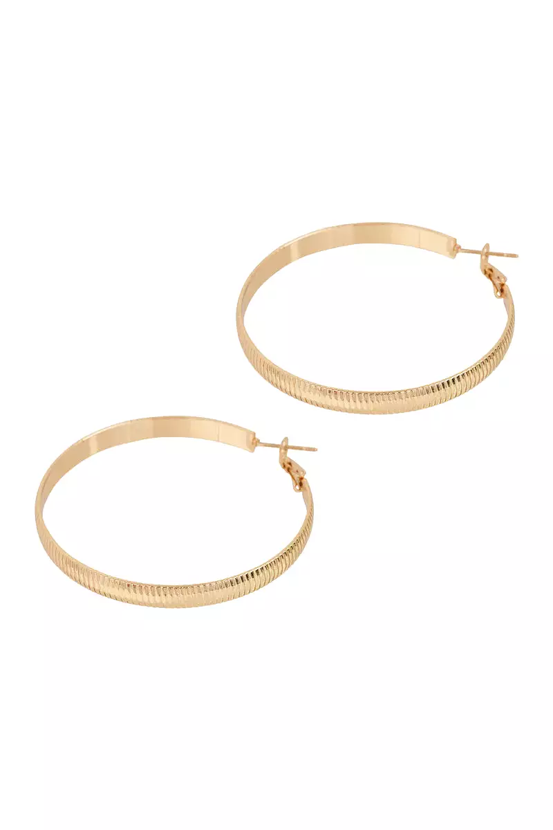 Norse Hoop Earring - Silver + Gold