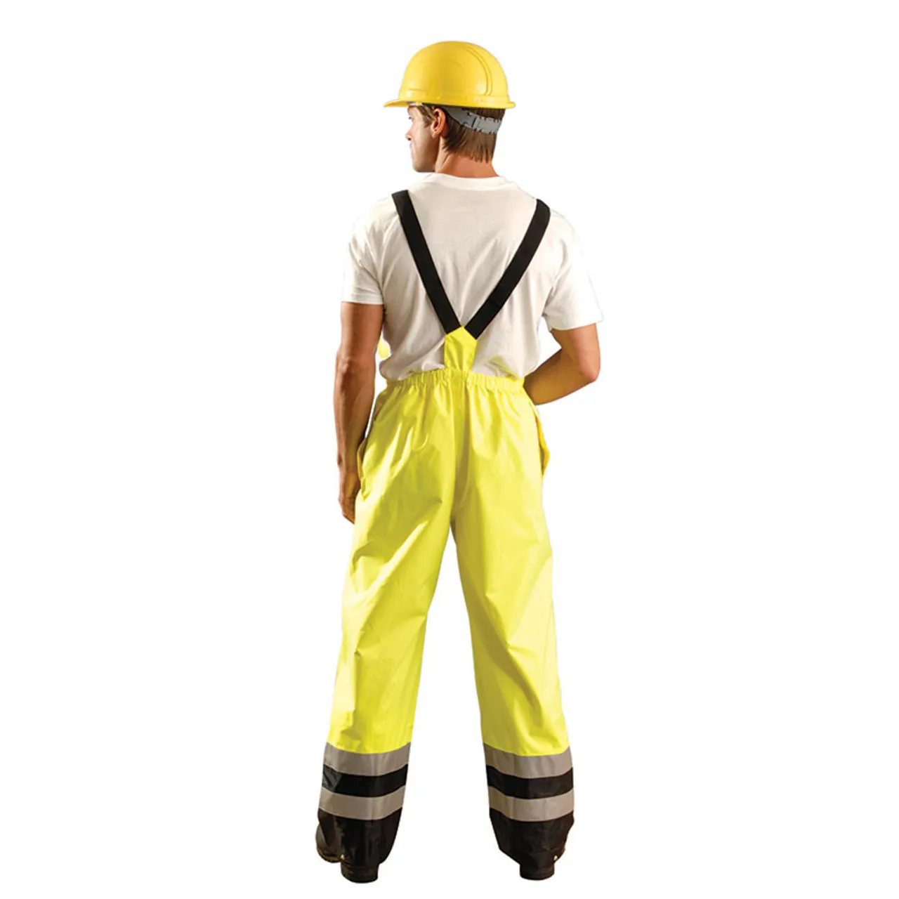 Occunomix Class E Hi Vis Yellow Breathable Waterproof Bib Pants LUX-TENBIB