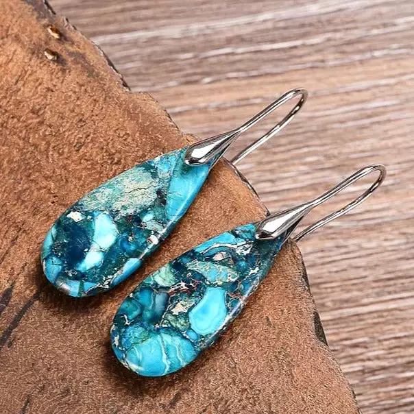 Ocean Energy Teardrop Earrings