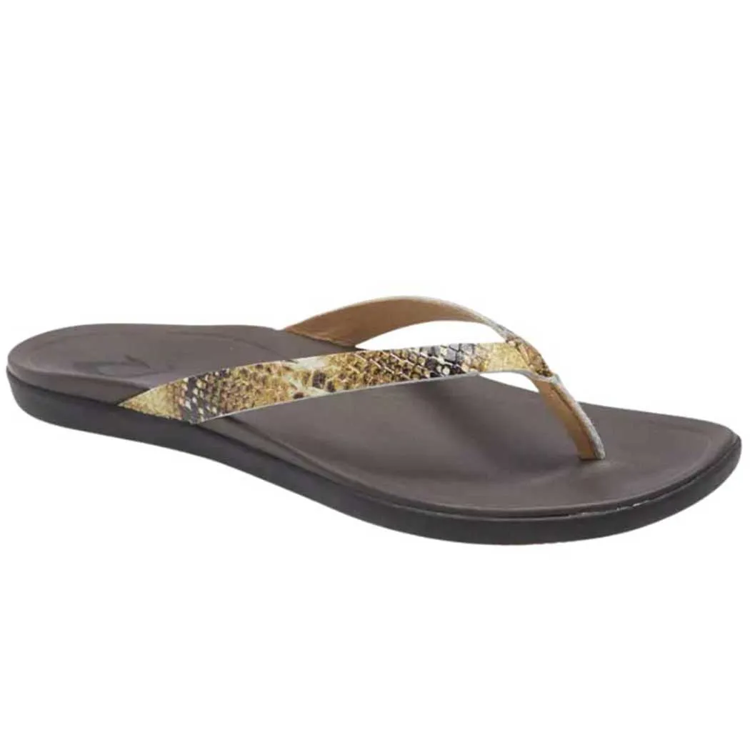 OluKai Ho'Opio Sandal Leather Tan/ Mo'o (Women's)