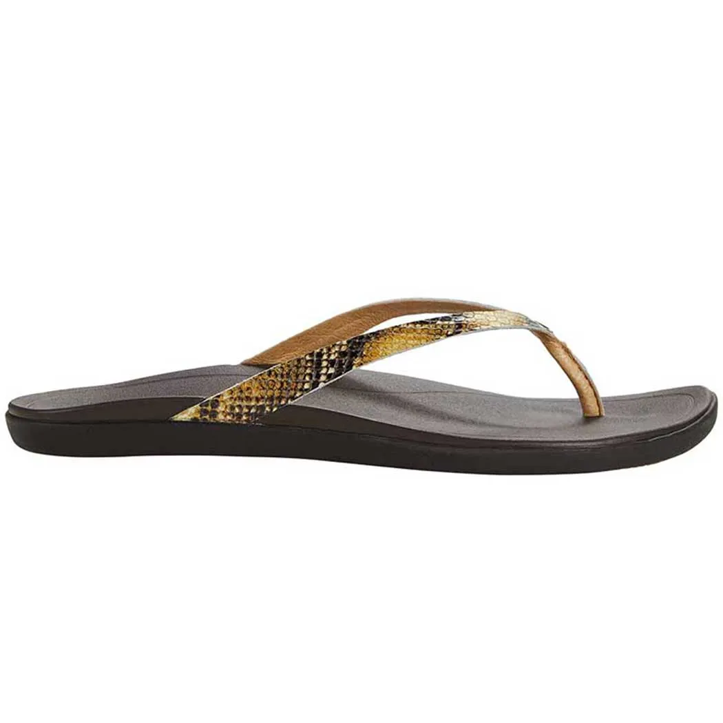 OluKai Ho'Opio Sandal Leather Tan/ Mo'o (Women's)