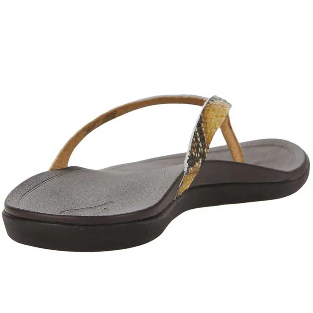 OluKai Ho'Opio Sandal Leather Tan/ Mo'o (Women's)