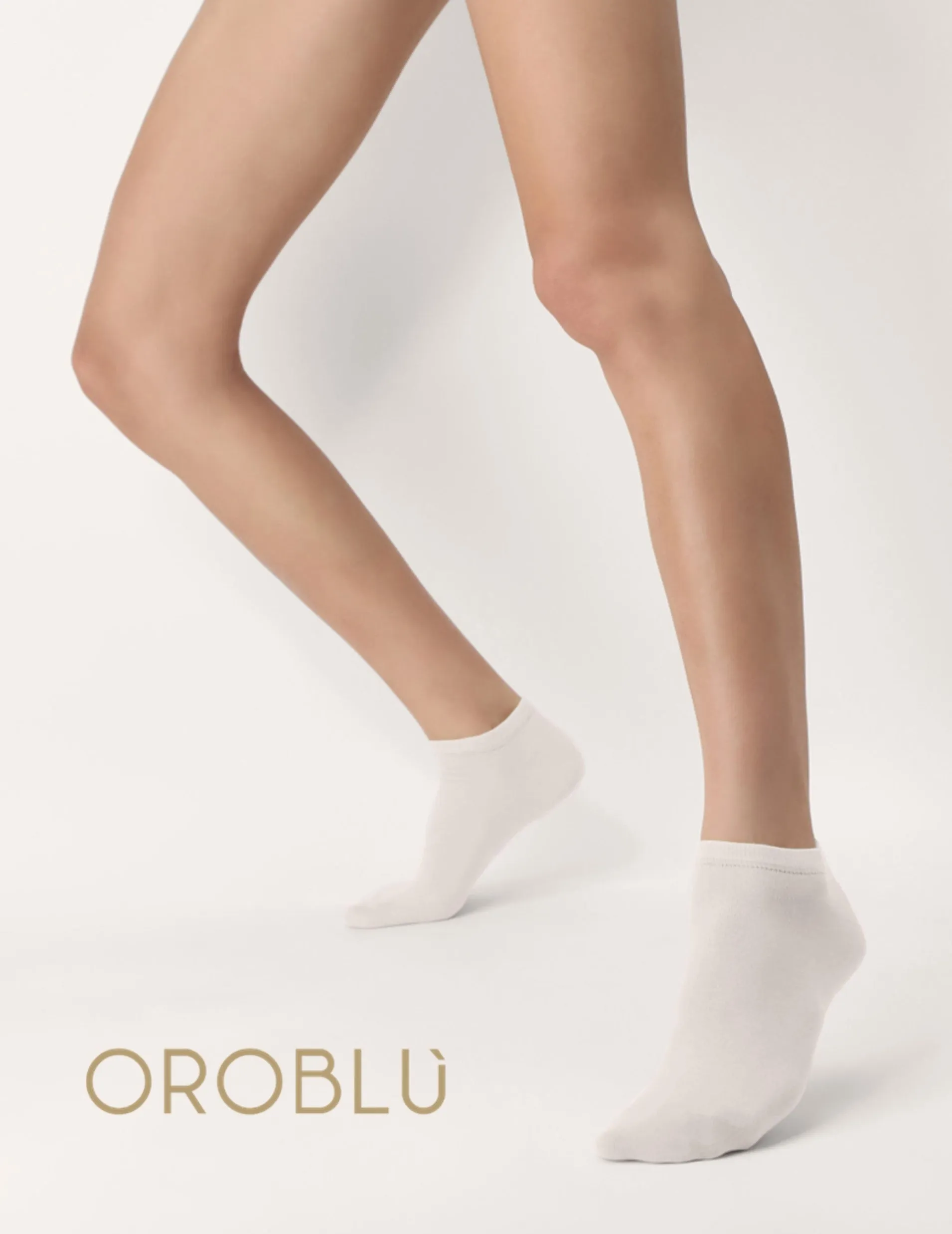 Oroblu Bio Cotton Sneaker Socks White