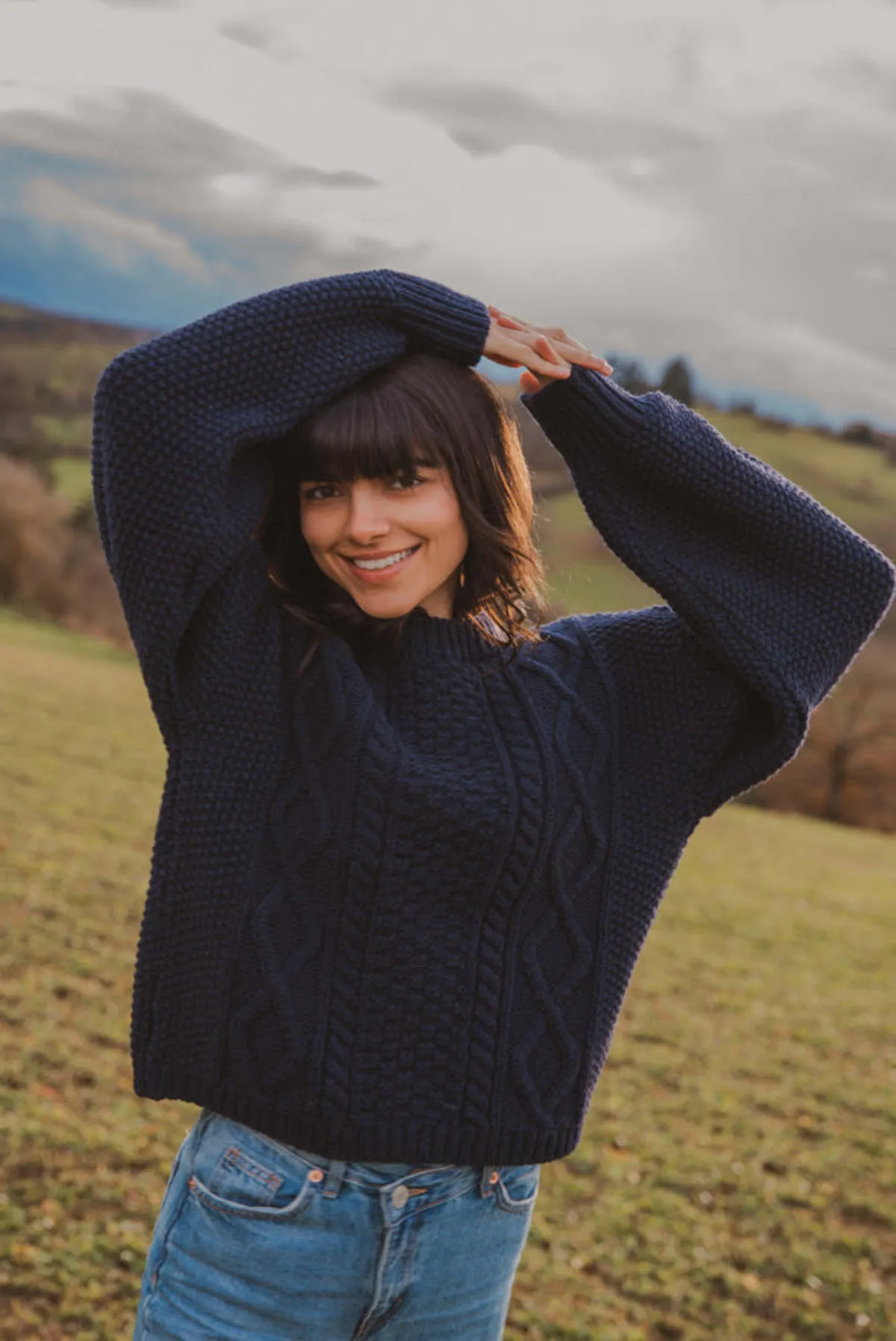 PAOLA Wool Sweater - Blue