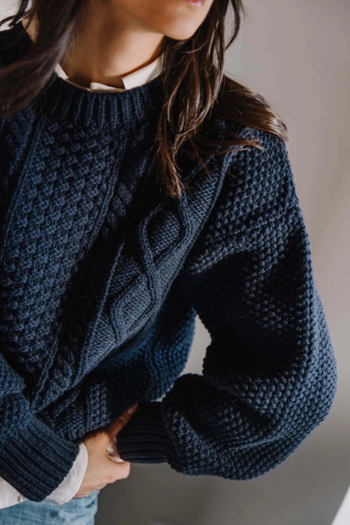 PAOLA Wool Sweater - Blue