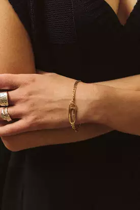 Paperclip Bracelet | Gold