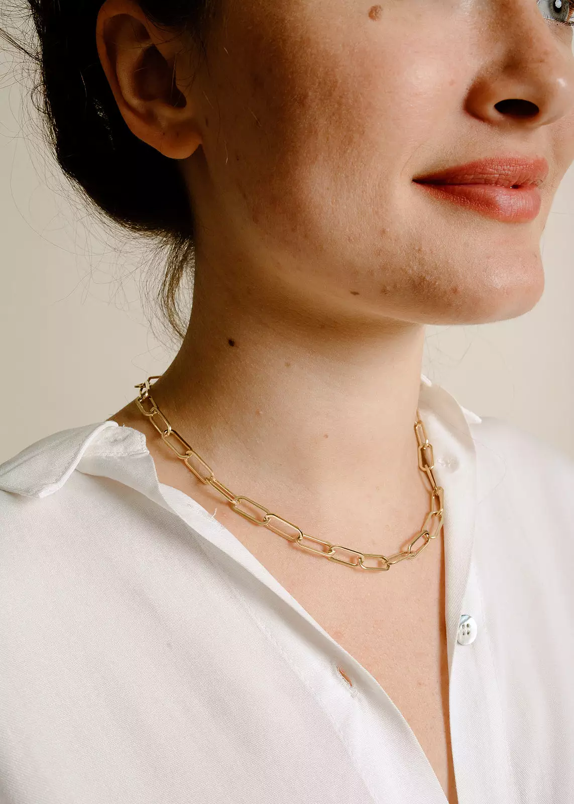 Paperclip Link Necklace