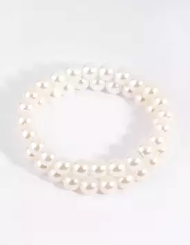 Pearl Stretch Bracelet Set