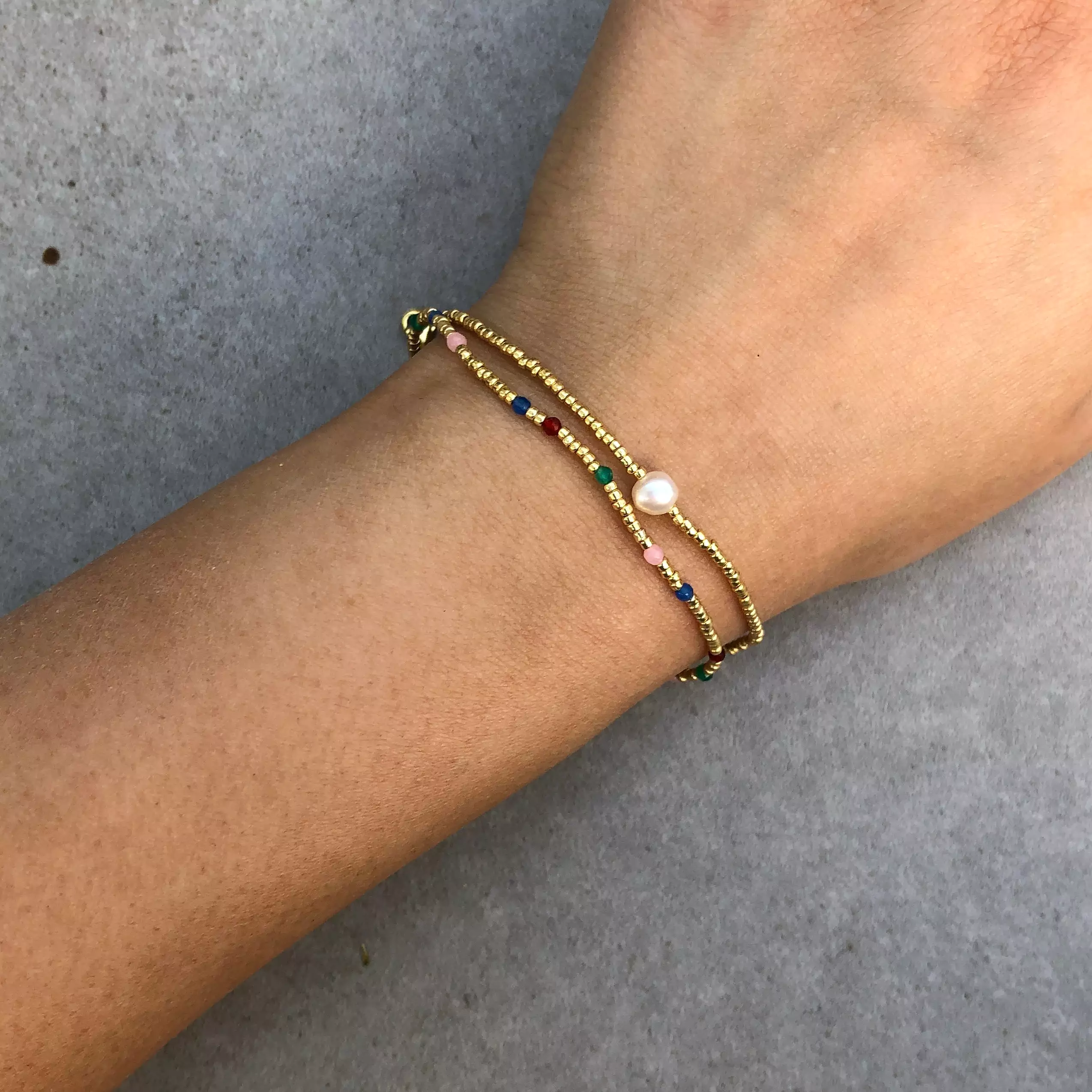 Pearly Bracelet, Gold