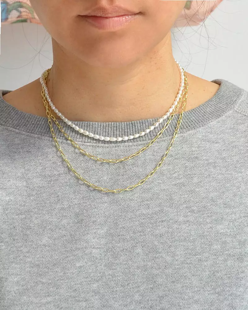 Petite Oval Link Necklace