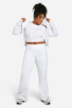 Plus Fitted Hoodie And Yoga Pant 3 Piece Tracksuit