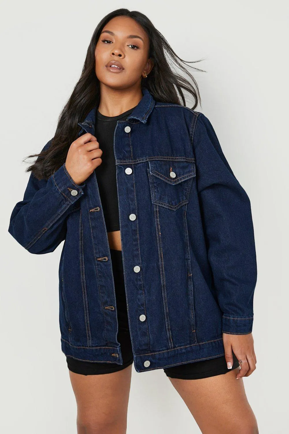 Plus Oversized Denim Jacket