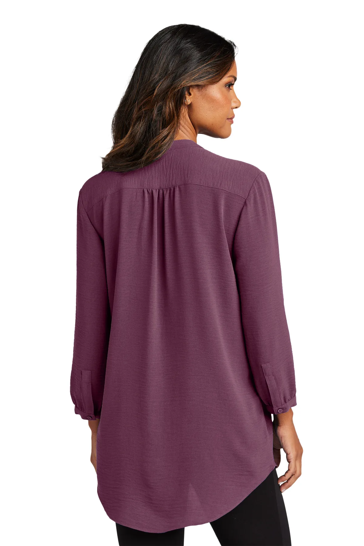 Port Authority Clothing LW713 Port Authority Ladies 3/4-Sleeve Textured Crepe Tunic SKU: LW713