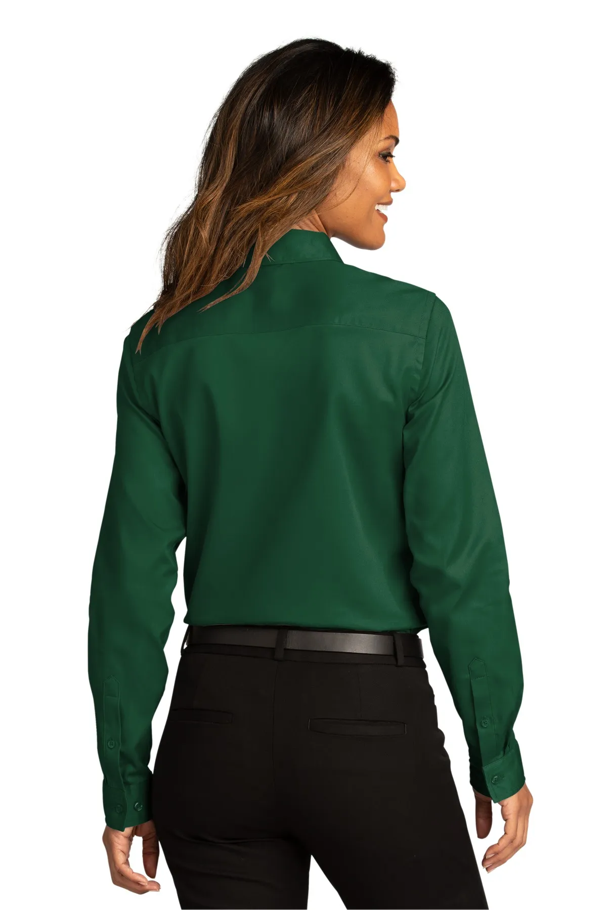 Port Authority Clothing LW808 Port Authority   Ladies Long Sleeve SuperPro React  Twill Shirt SKU: LW808