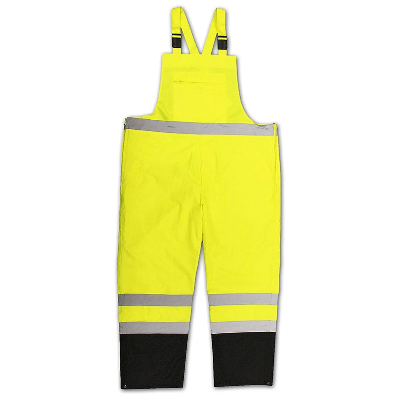 Radians Class E Hi Vis Yellow Black Bottom Bib Rain Pants RW30-ES1Y