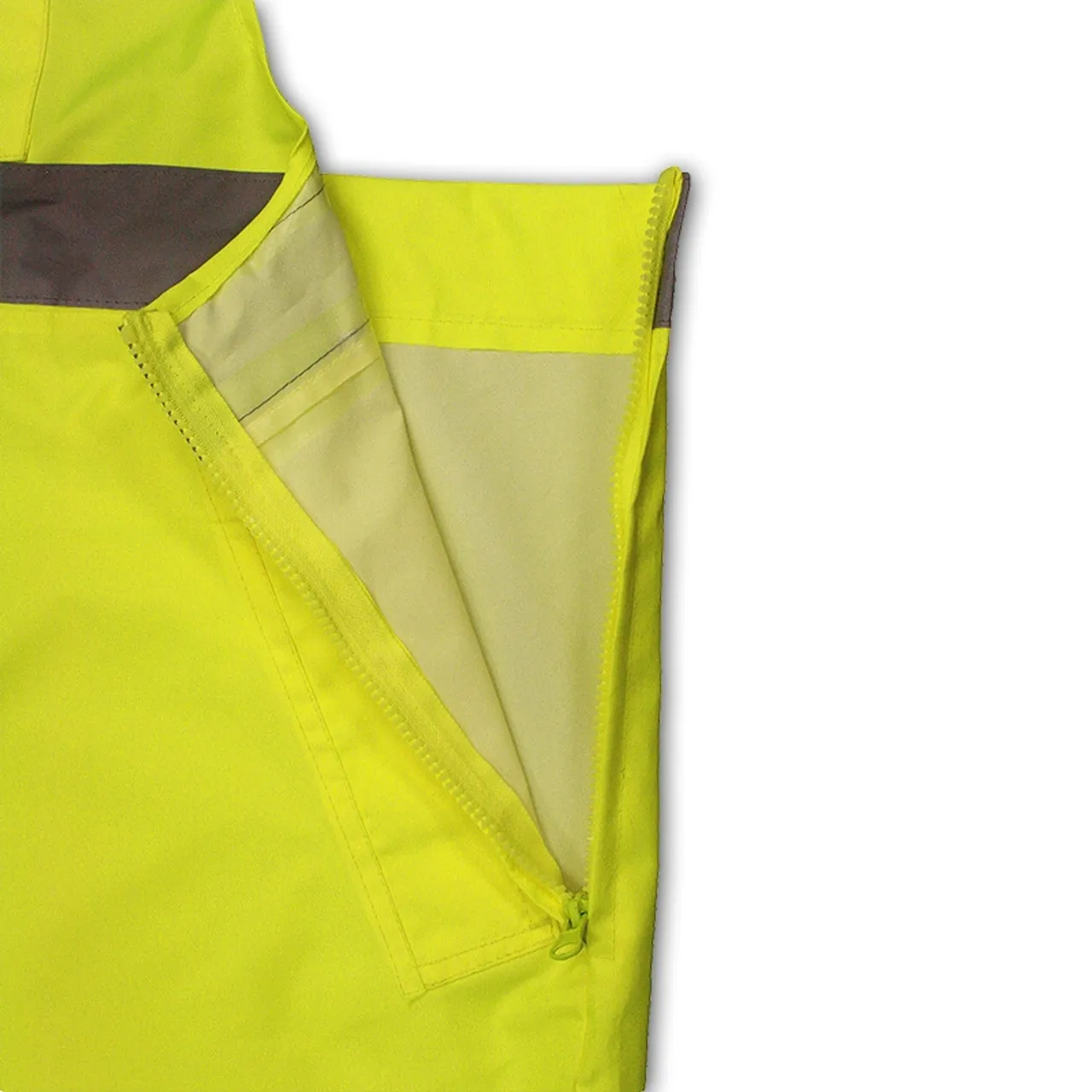 Radians Class E Hi Vis Yellow Black Bottom Bib Rain Pants RW30-ES1Y