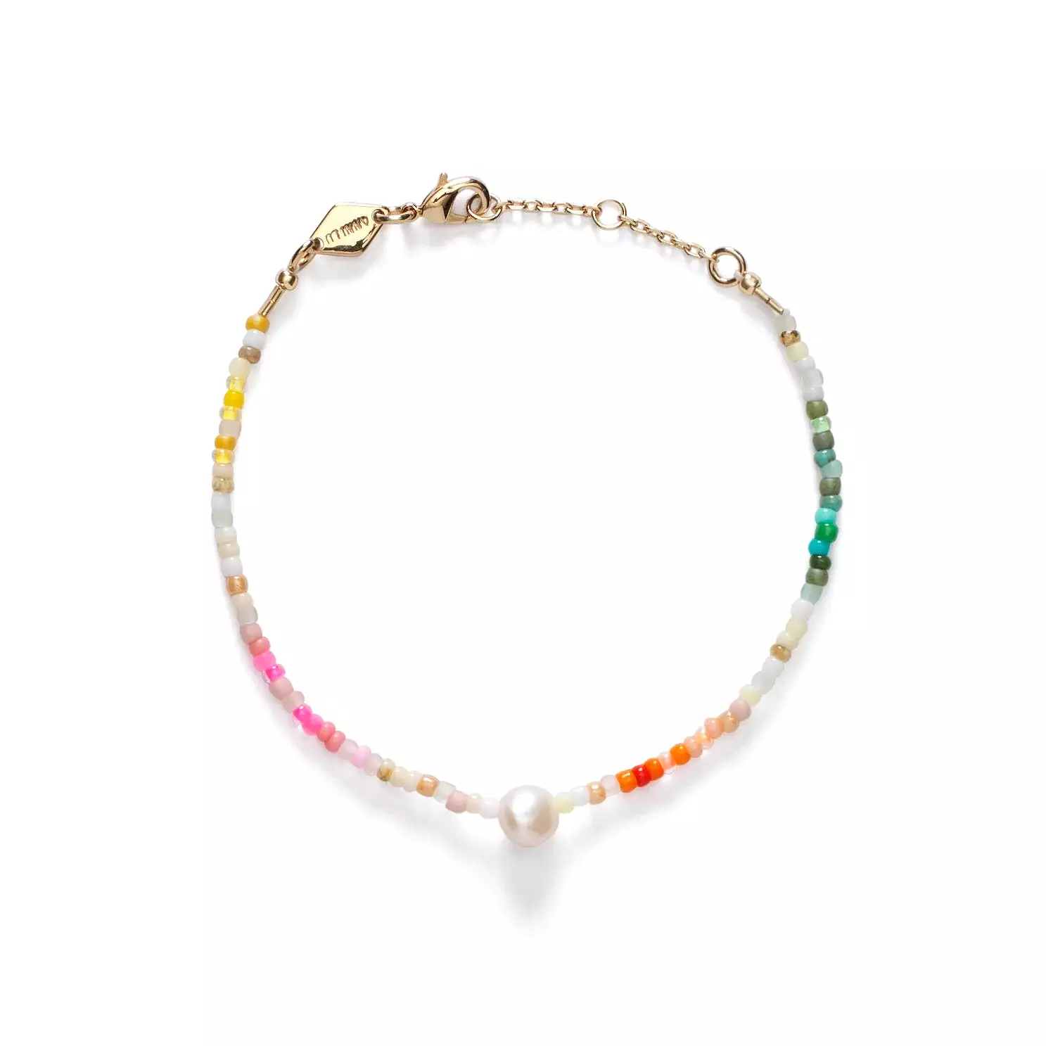 Rainbow Nomad Bracelet, Gold