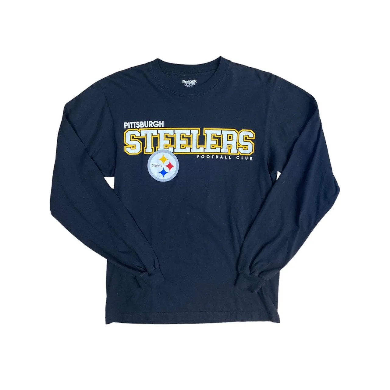 Reebok Pittsburgh Steelers Black Long Sleeve Tshirt