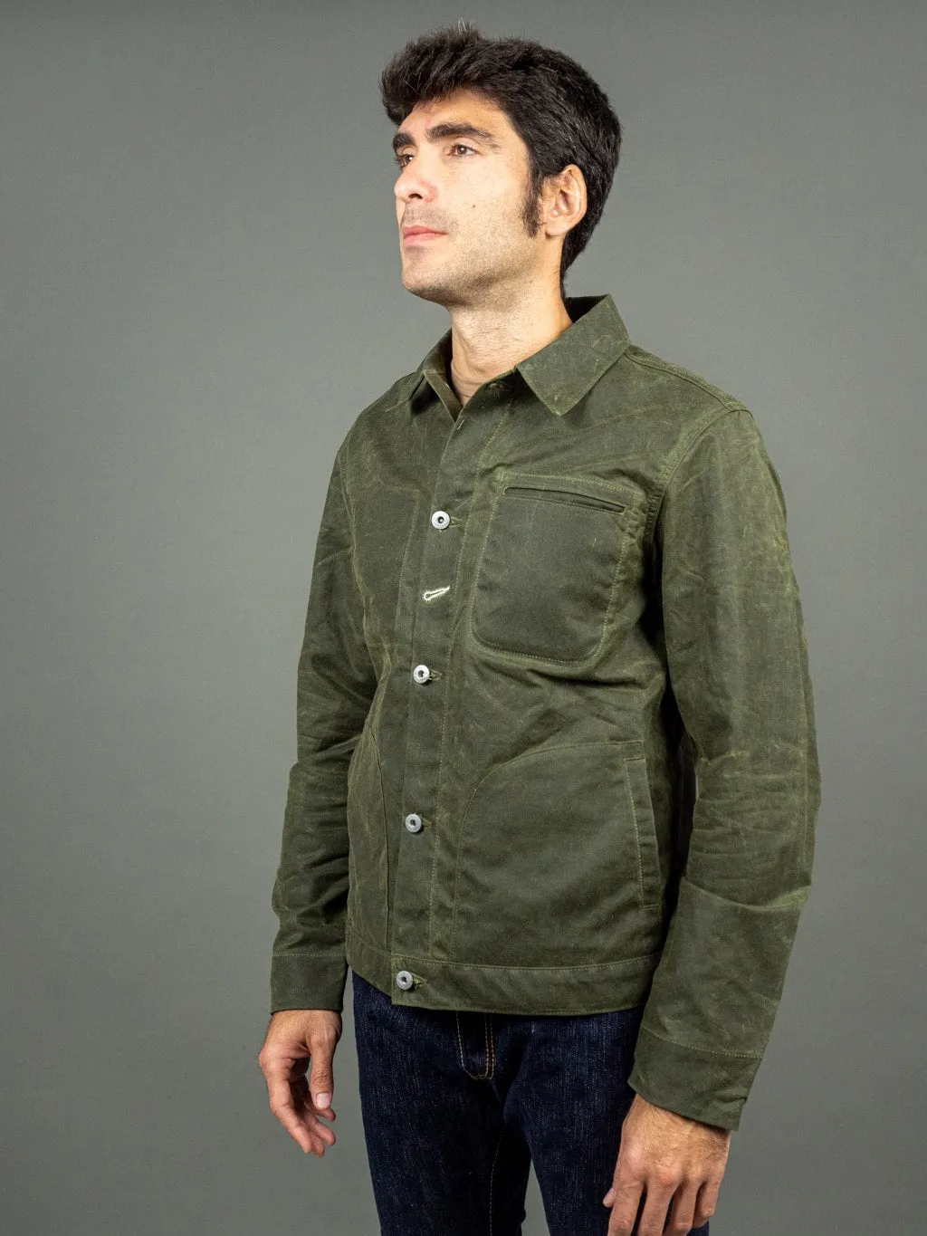 Rogue Territory Waxed Canvas Supply Jacket Olive Ridgeline