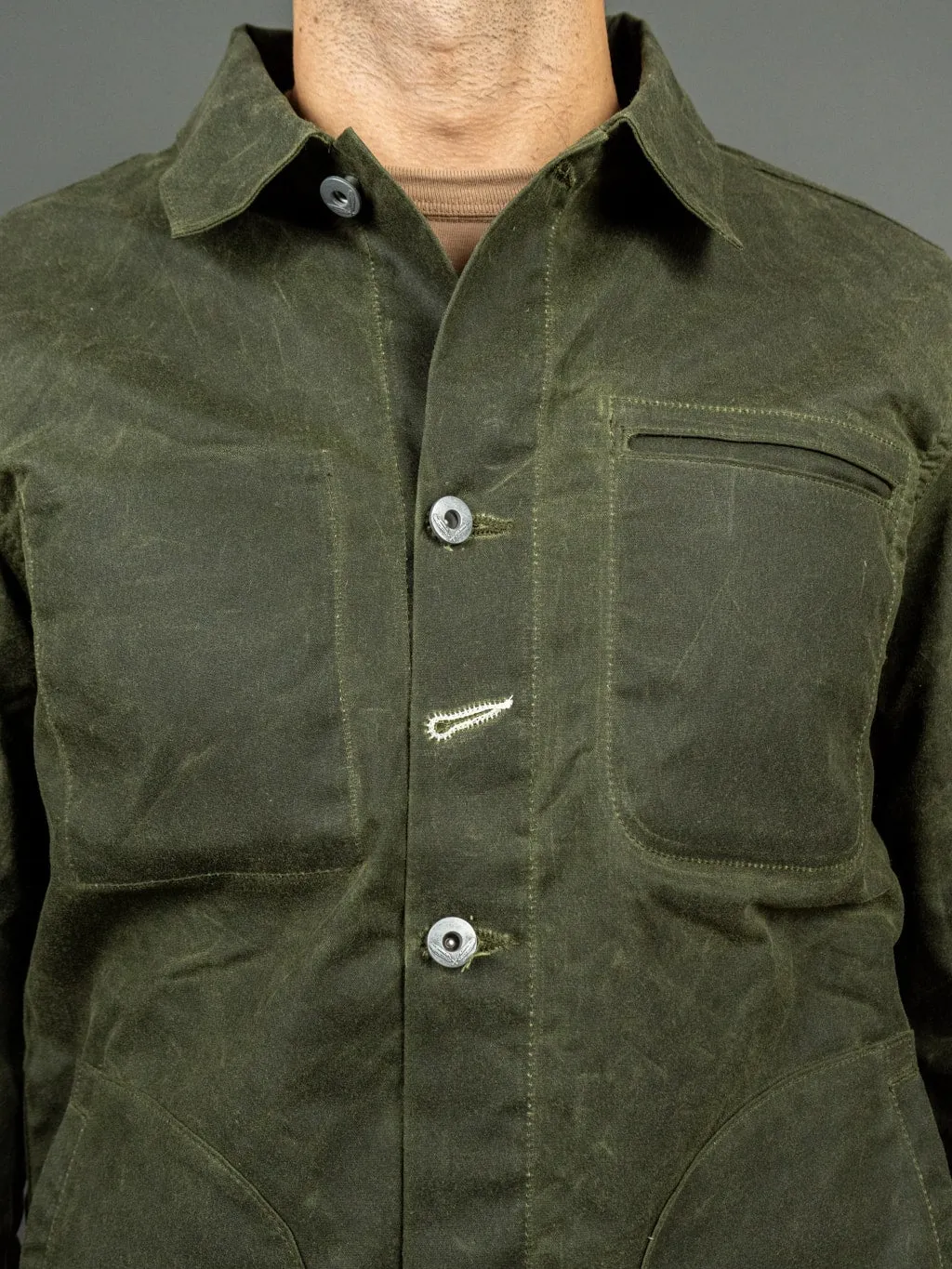 Rogue Territory Waxed Canvas Supply Jacket Olive Ridgeline