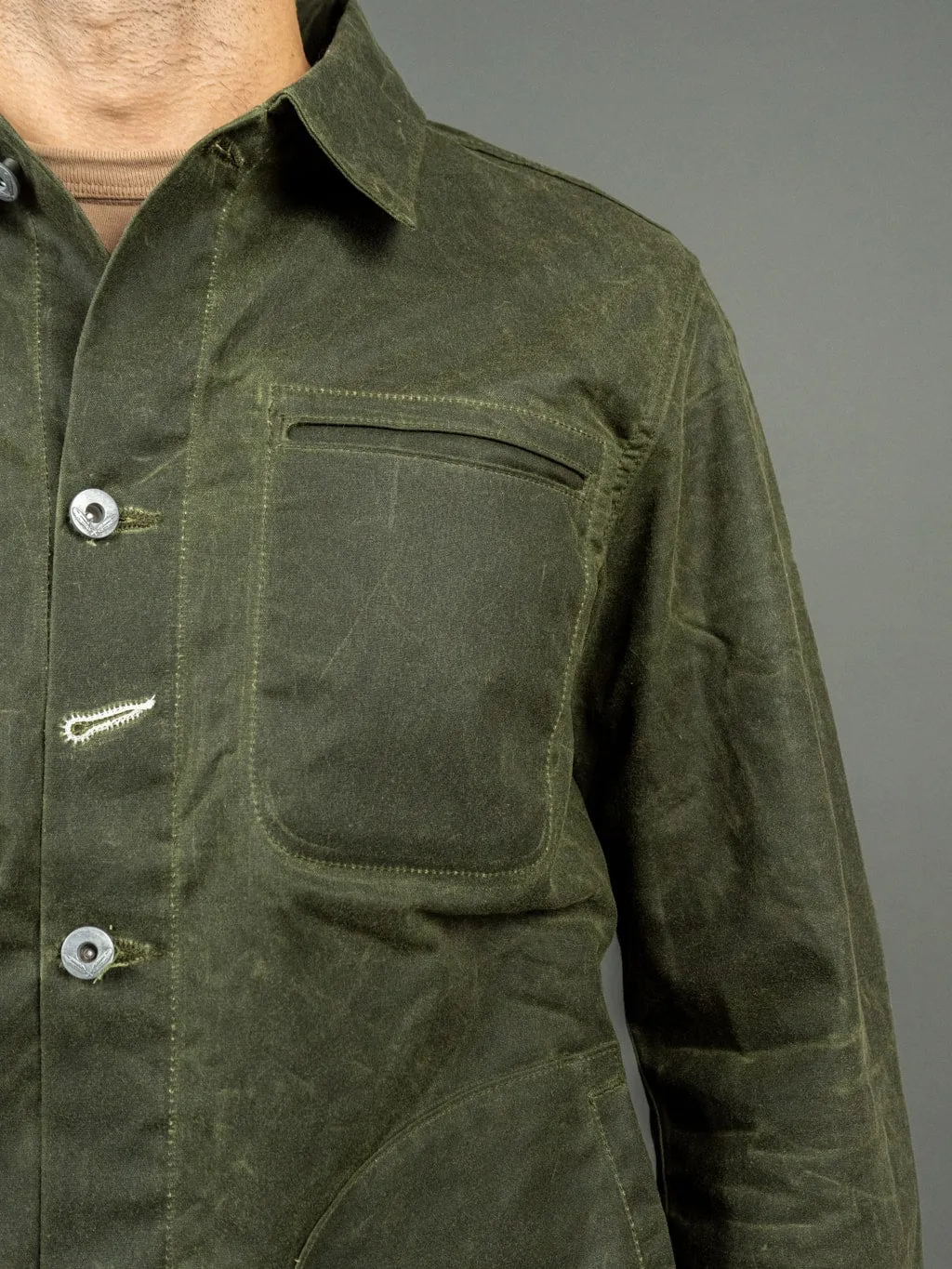 Rogue Territory Waxed Canvas Supply Jacket Olive Ridgeline