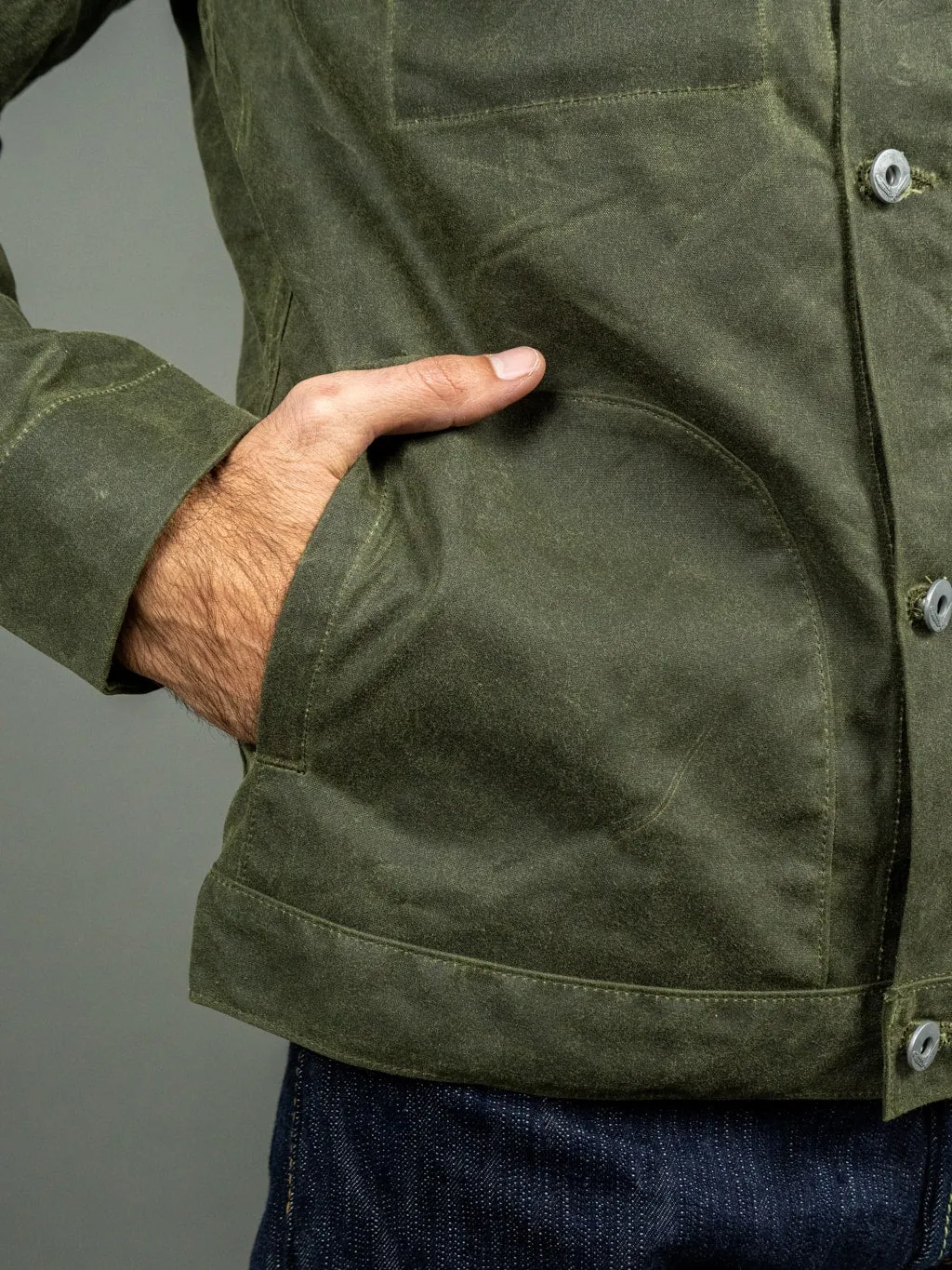 Rogue Territory Waxed Canvas Supply Jacket Olive Ridgeline