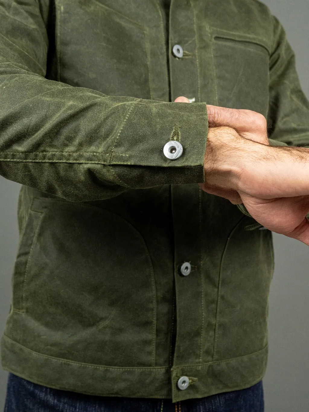 Rogue Territory Waxed Canvas Supply Jacket Olive Ridgeline