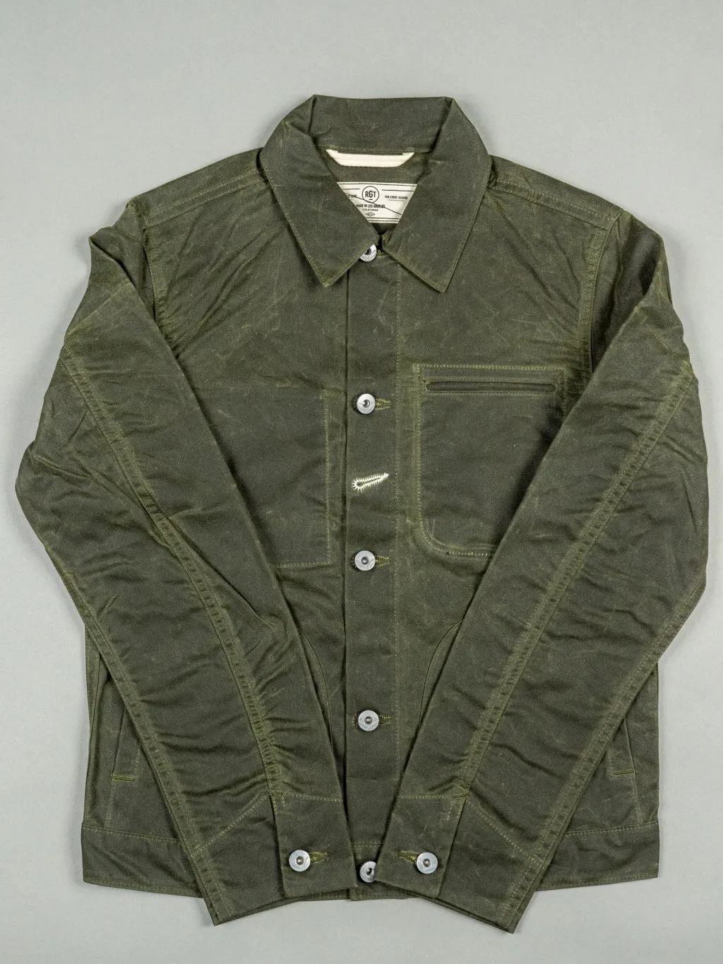 Rogue Territory Waxed Canvas Supply Jacket Olive Ridgeline