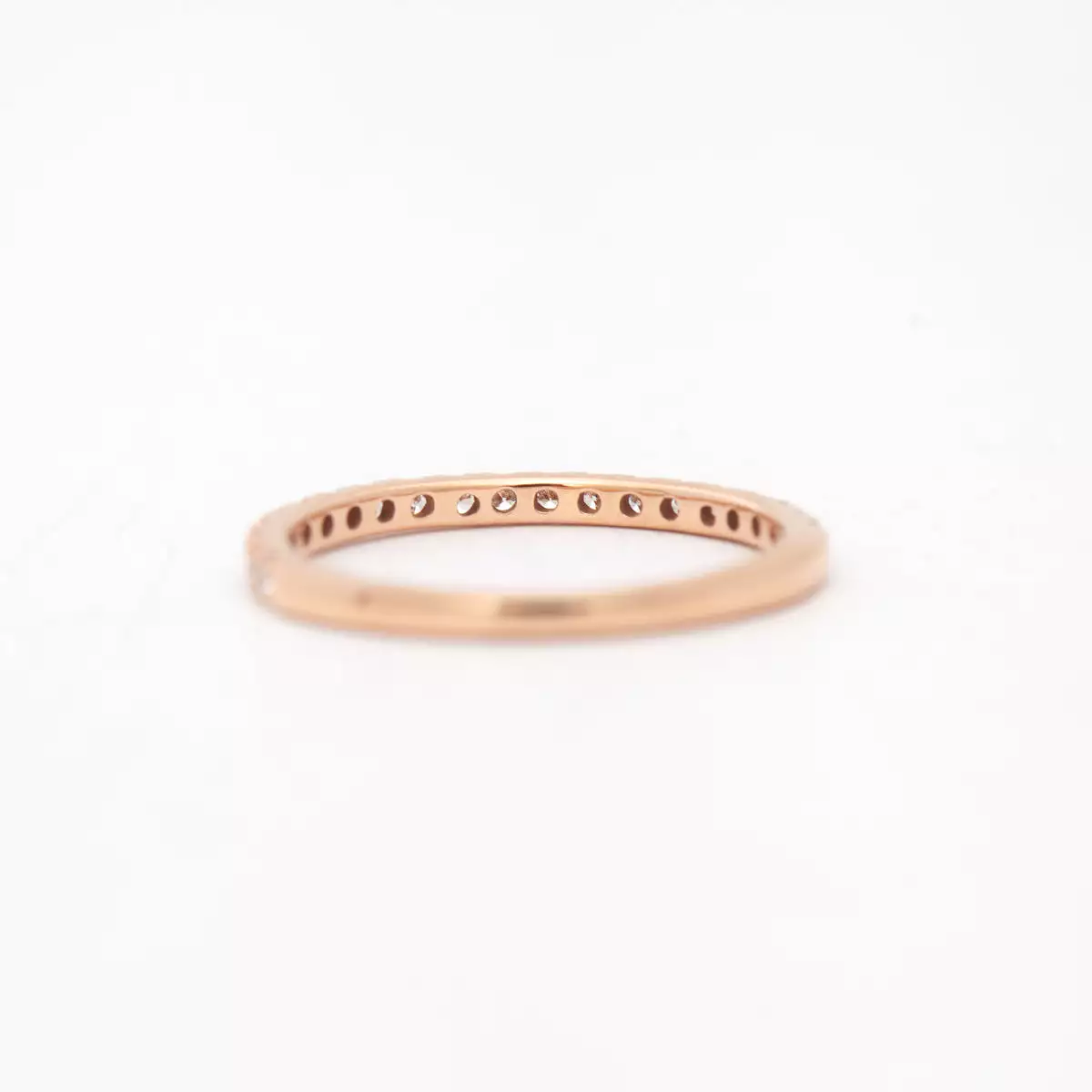 Rose Gold French Set Half-Eternity Band