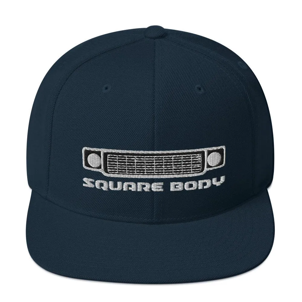 Square Body Squarebody Round Eye Snapback Hat