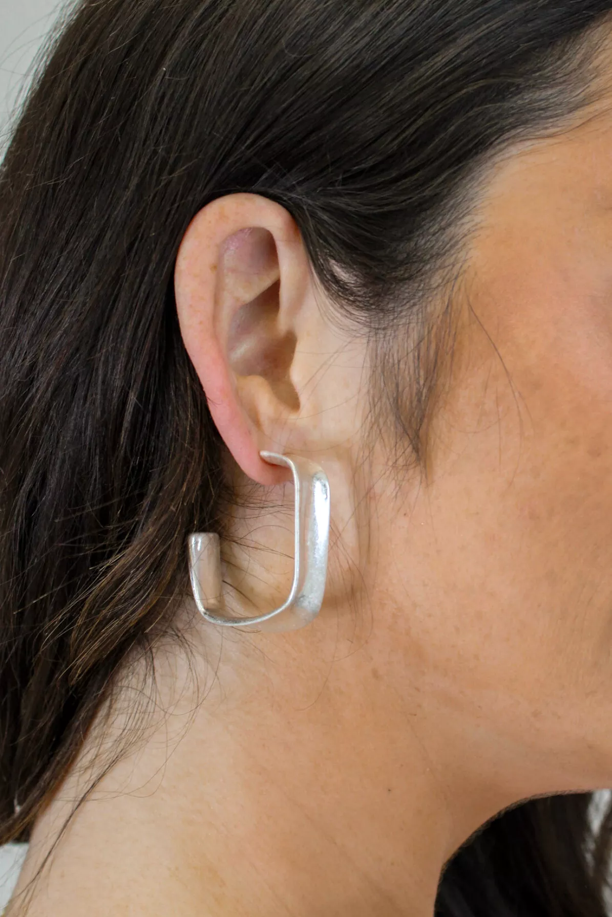 Stella Square Hoop Earring