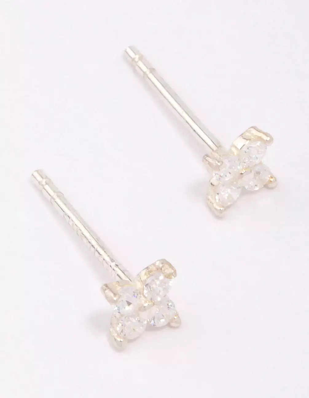 Sterling Silver Flower Stud Earrings